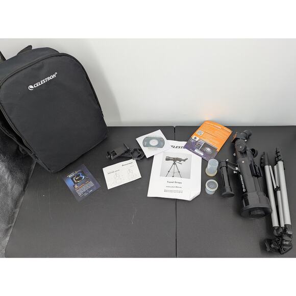 Celestron Travel Scope 50 Portable Telescope with Tripod & Backpack Model 21038 - Picture 3 of 5